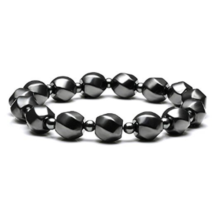 Natural Black Obsidian Hematite Stone Tiger Eye Beads Bracelets Men Magnetic Promote Circulation Health Protection Women Jewelry
