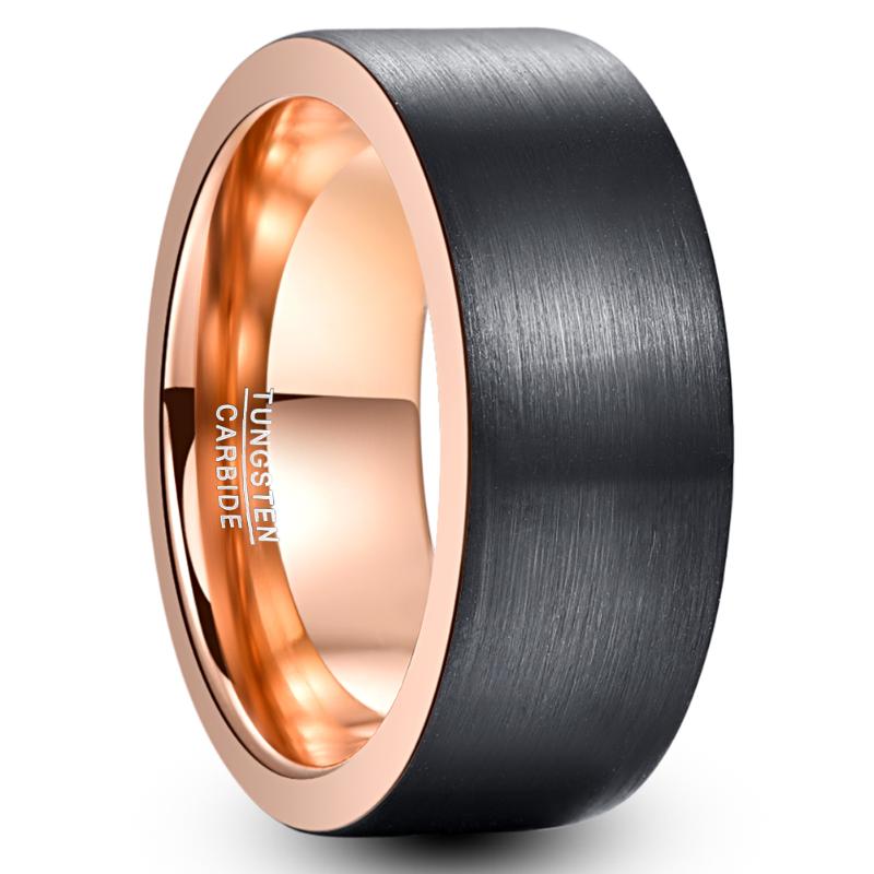 8mm Width Tungsten Steel Ring Outer Surface Brushed Black Plating Rose Gold Color Tungsten Carbide Ring
8mm Width Tungsten Steel Ring Outer Surface Brushed Black Plating Rose Gold Color Tungsten Carbide Ring