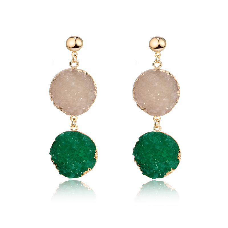 Bohemia Handmade Colorful Resin Stone Earings For Women Jewelry Round Geometric Druzy Drusy Drop Earing Long Earrings Gift E112
Bohemia Handmade Colorful Resin Stone Earings For Women Jewelry Round Geometric Druzy Drusy Drop Earing Long Earrings Gift E112