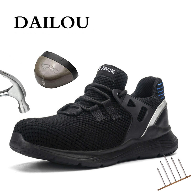 DAILOU Men Safety Shoes with Indestructible Shoe Work Boots with Steel Toe Waterproof Breathable Sneakers Work Shoes, Black
DAILOU Men Safety Shoes with Indestructible Shoe Work Boots with Steel Toe Waterproof Breathable Sneakers Work Shoes, Black