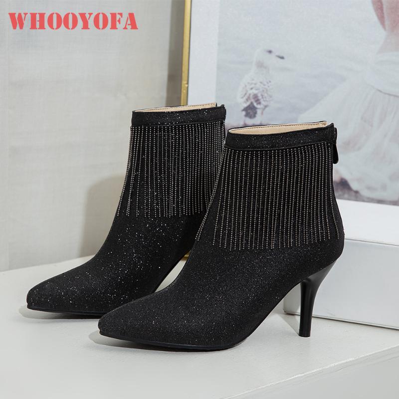2020 Brand New Comfortable Black Silver Women Ankle Boots Sexy High Stiletto Heels Lady Shoes Plus Big Small Size 11 30 43 46 48
2020 Brand New Comfortable Black Silver Women Ankle Boots Sexy High Stiletto Heels Lady Shoes Plus Big Small Size 11 30 43 46 48