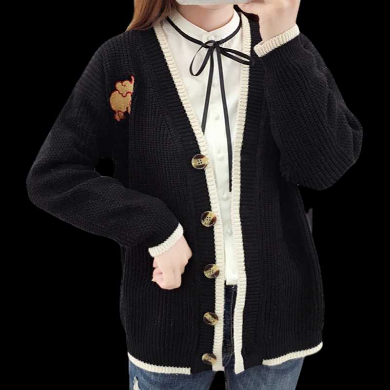 Autumn Knitted Cardigan Women Sweater Long Sleeve V-neck Solid Loose Tops Pocket Blouse Spring Buttons Office Lady Chaqueta, Navy blue
Autumn Knitted Cardigan Women Sweater Long Sleeve V-neck Solid Loose Tops Pocket Blouse Spring Buttons Office Lady Chaqueta, Navy blue
