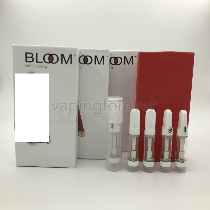 Bloom Ceramic Vape Cartridges 0.8ml White Tip Carts Childproof PVC tubes Packaging Vape Pen Carts Empty 510 Thick Oil Atomizers Vaporizers
Bloom Ceramic Vape Cartridges 0.8ml White Tip Carts Childproof PVC tubes Packaging Vape Pen Carts Empty 510 Thick Oil Atomizers Vaporizers