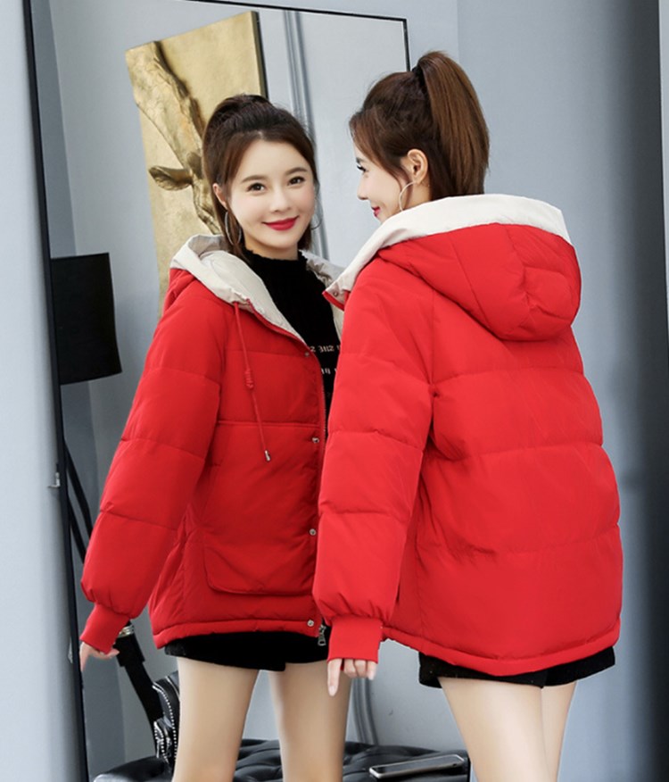 Hot selling designer luxury down padded jacket women short winter 2020 new European American fashion bread loose padded jacket hooded coat