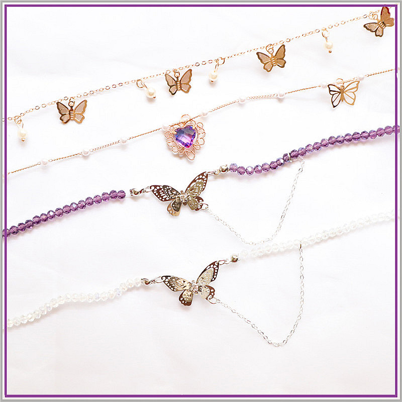 2020 Kpop New Aesthetic Purple Crystal Butterfly Heart Pendant Choker Short Chain Necklaces For Women Egirl Party Dating Jewelry
2020 Kpop New Aesthetic Purple Crystal Butterfly Heart Pendant Choker Short Chain Necklaces For Women Egirl Party Dating Jewelry