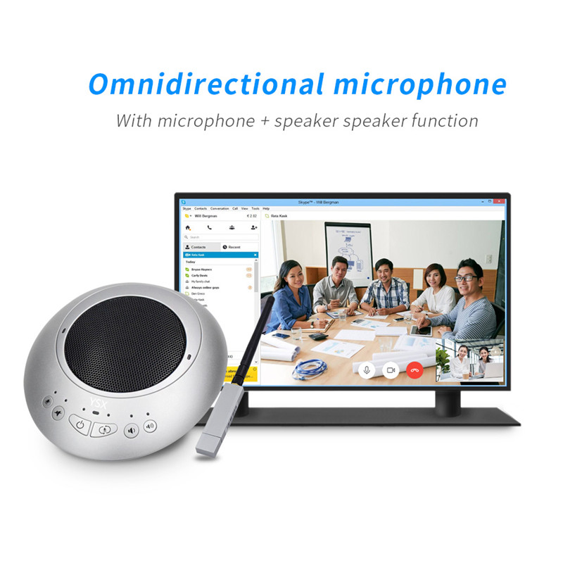 For 30 sqm infrared remote/key control wireless USB video conference microphone speaker
For 30 sqm infrared remote/key control wireless USB video conference microphone speaker