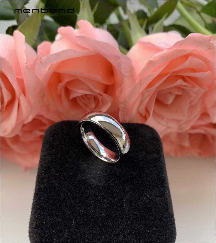 Shiny Dome Ring Women Tungsten Wedding Band High Polished Finish 6MM Ring Box Available