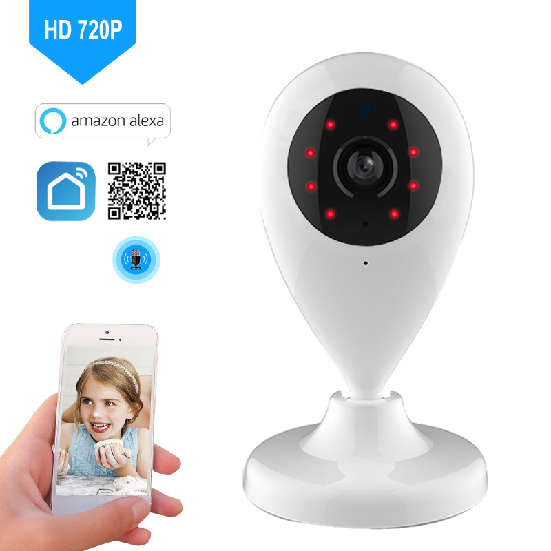 Wifi IP Camera HD 720P Wireless network Surveillance Camera Smart Life APP Notification Compatible with Alexa Echo TuYa
Wifi IP Camera HD 720P Wireless network Surveillance Camera Smart Life APP Notification Compatible with Alexa Echo TuYa