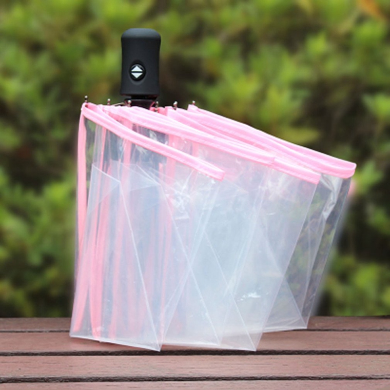 Transparent Umbrella Automatic Umbrella Parasol Compact Folding Windproof Transparent
Transparent Umbrella Automatic Umbrella Parasol Compact Folding Windproof Transparent