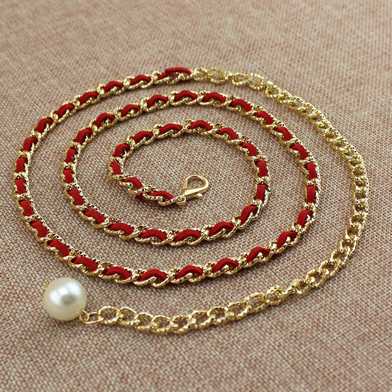 2020 Fashion Metal Waist Chain cummerbunds for women girls string waistband