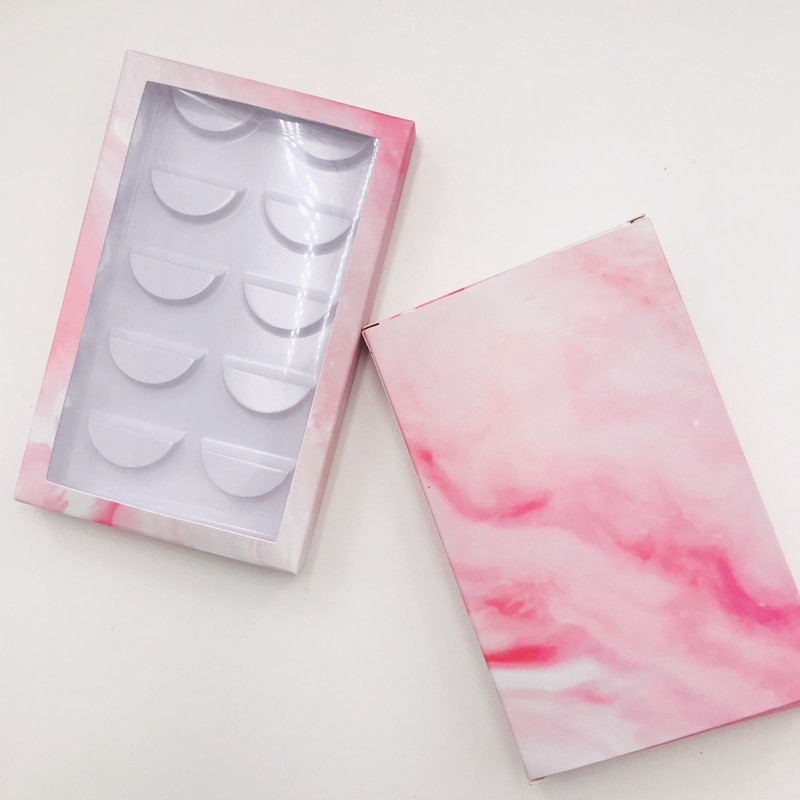 Wholesale customazition lashes packing 5 pairs lashes boxes pink marble eyelashes box
Wholesale customazition lashes packing 5 pairs lashes boxes pink marble eyelashes box