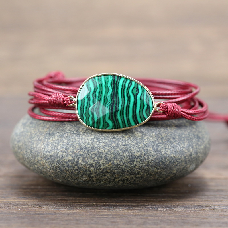 Fashion Bracelet Synthetic Malachite Stones Rope Wrap Bracelets Unique Handmade Ethnic Long Friendship Bracelet Dropshipping
Fashion Bracelet Synthetic Malachite Stones Rope Wrap Bracelets Unique Handmade Ethnic Long Friendship Bracelet Dropshipping
