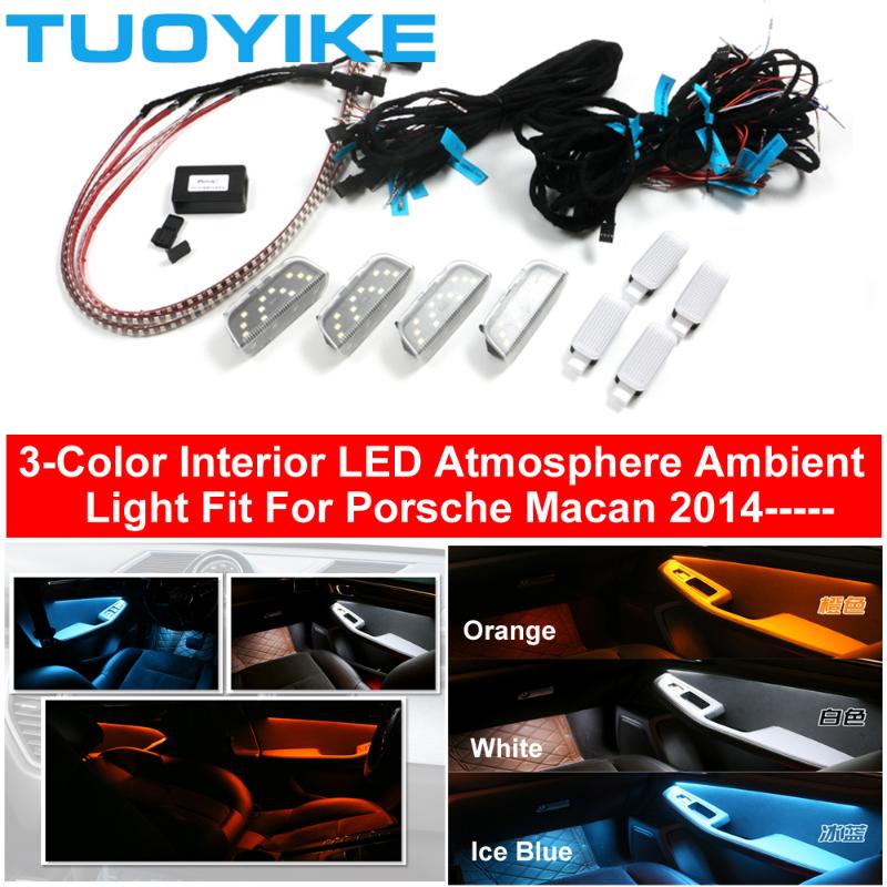 Car Interior Inner Decorative LED Ambient Doors Light Stripes Atmosphere 3-Tri-Colors For Macan 2014 15 16 17 18 19 20
Car Interior Inner Decorative LED Ambient Doors Light Stripes Atmosphere 3-Tri-Colors For Macan 2014 15 16 17 18 19 20