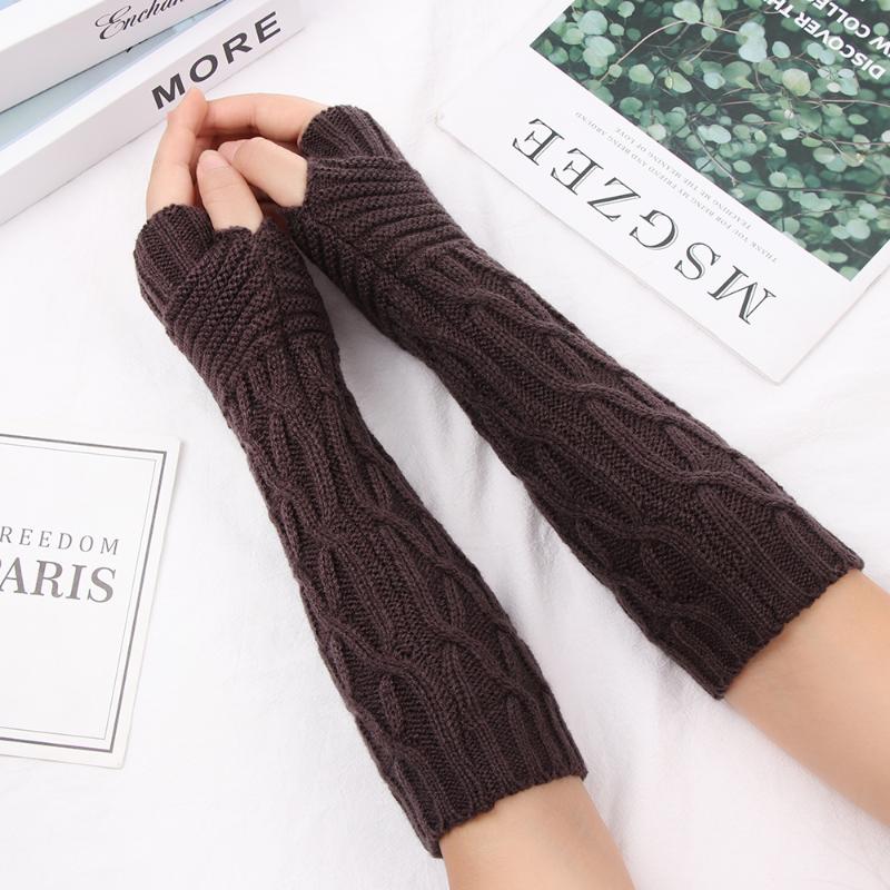 1Pair New Arrival Women Girls Winter Long Knitted Gloves Thick Warm Fingerless Candy Color Mittens Elastic Soft Arm Warmers
1Pair New Arrival Women Girls Winter Long Knitted Gloves Thick Warm Fingerless Candy Color Mittens Elastic Soft Arm Warmers