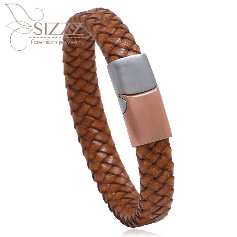 SIZZZ 2020 Hot explosions stainless steel leather vintage woven bracelet&bangles for women/men
SIZZZ 2020 Hot explosions stainless steel leather vintage woven bracelet&bangles for women/men
