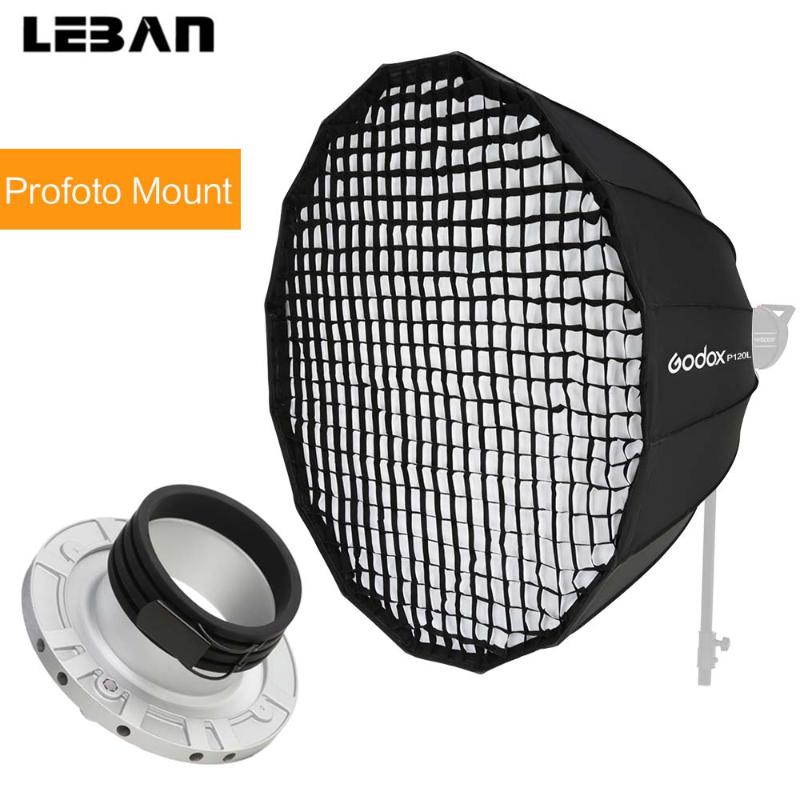 Godox Portable P120L 120CM Deep Parabolic Honeycomb Grid Softbox Profoto Mount Studio Flash Reflector Studio Photo Softbox
Godox Portable P120L 120CM Deep Parabolic Honeycomb Grid Softbox Profoto Mount Studio Flash Reflector Studio Photo Softbox