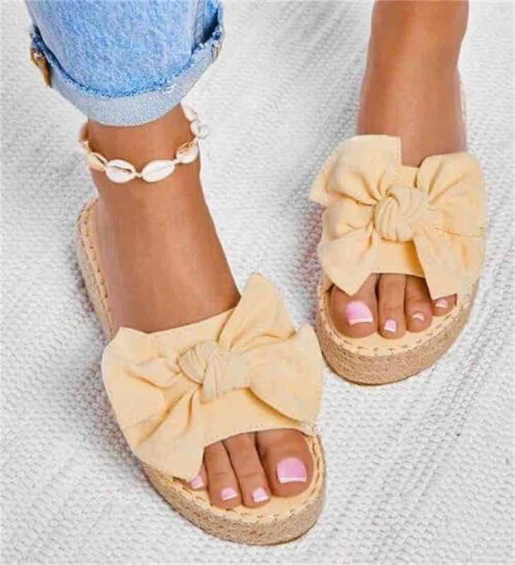 Women Bowknot Slippers 2020 Summer Casual Beach Muffin Slip On Platform Ladies Sandals Dress Party Peep Toe Female Sandals, Black
Women Bowknot Slippers 2020 Summer Casual Beach Muffin Slip On Platform Ladies Sandals Dress Party Peep Toe Female Sandals, Black