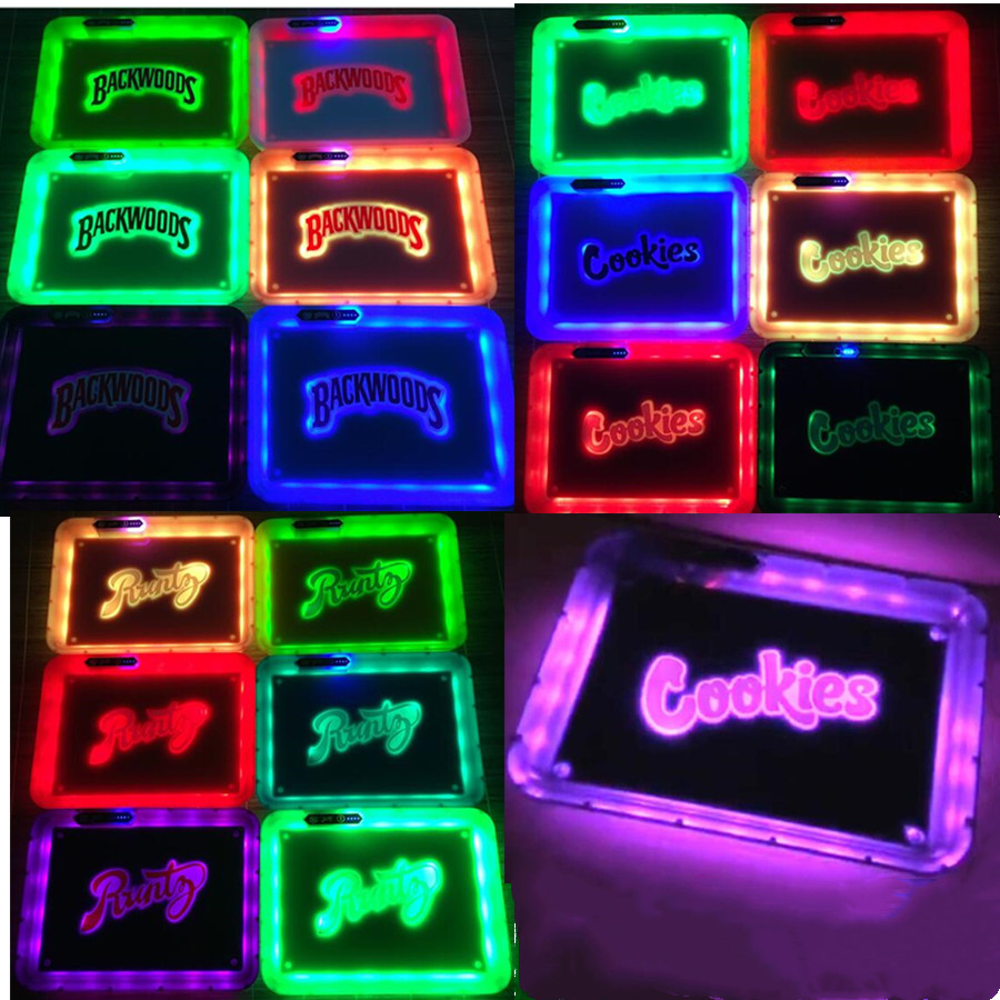 3 styles Glow tray for smoking accessories square LED tobacco rolling trays with handbag 28cm cigarette box portable gift free DHL
3 styles Glow tray for smoking accessories square LED tobacco rolling trays with handbag 28cm cigarette box portable gift free DHL