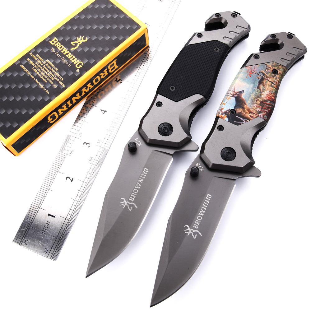 Wholesale Browning X78 folding knife tactical camping EDC tool pocket knife survival knife outdoor cutting tools color box free shipping