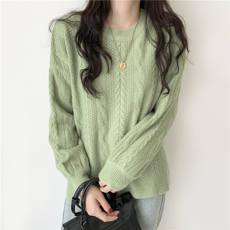 Pullover sweater women's autumn and winter new gentle wind all-match loose sweater long sleeve top Fashion all-match, 002
Pullover sweater women's autumn and winter new gentle wind all-match loose sweater long sleeve top Fashion all-match, 002