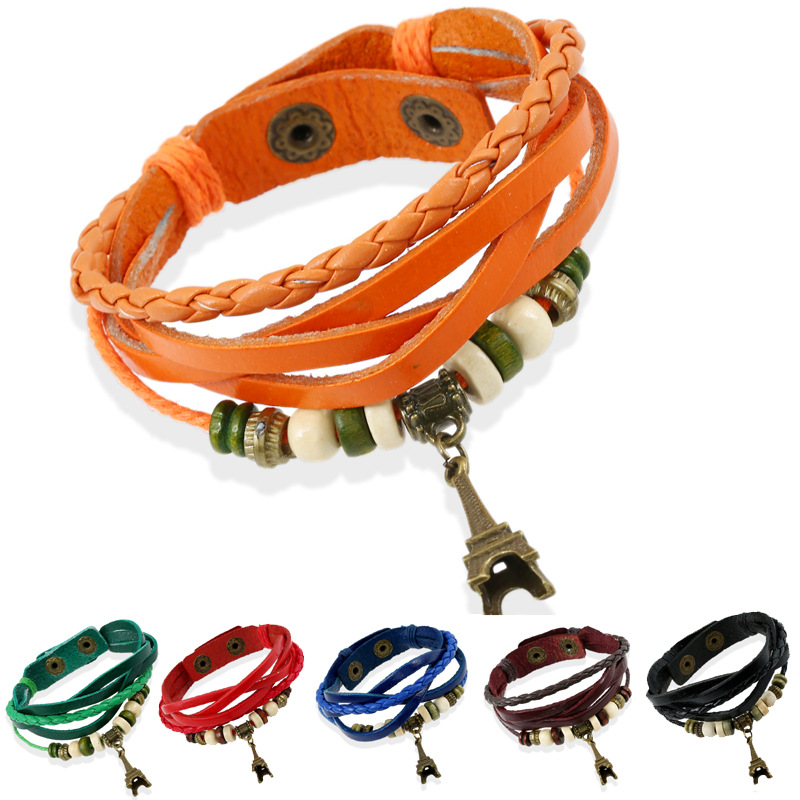 dankaishi Fashion Cute Staff Eiffel Tower Leather Bracelet & Bangle Multilayer Braided Leather Colorful for Women Girls Gift
dankaishi Fashion Cute Staff Eiffel Tower Leather Bracelet & Bangle Multilayer Braided Leather Colorful for Women Girls Gift