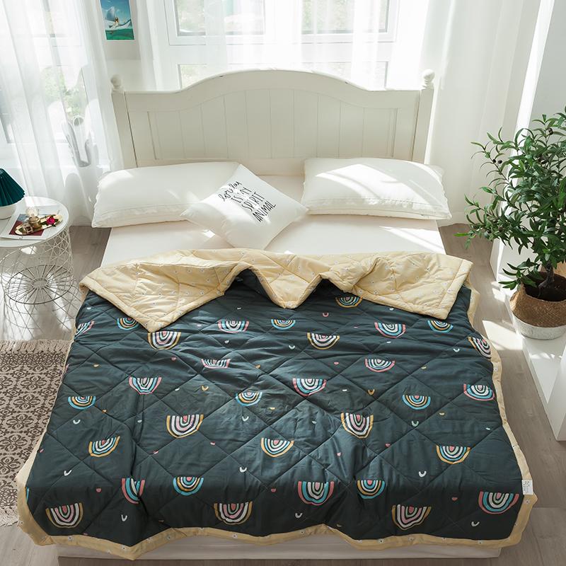 Comforters & Sets Summer Washed Cotton Air-conditioning Quilt Rainbow Printing Soft Breathable Blanket, 18
Comforters & Sets Summer Washed Cotton Air-conditioning Quilt Rainbow Printing Soft Breathable Blanket, 18