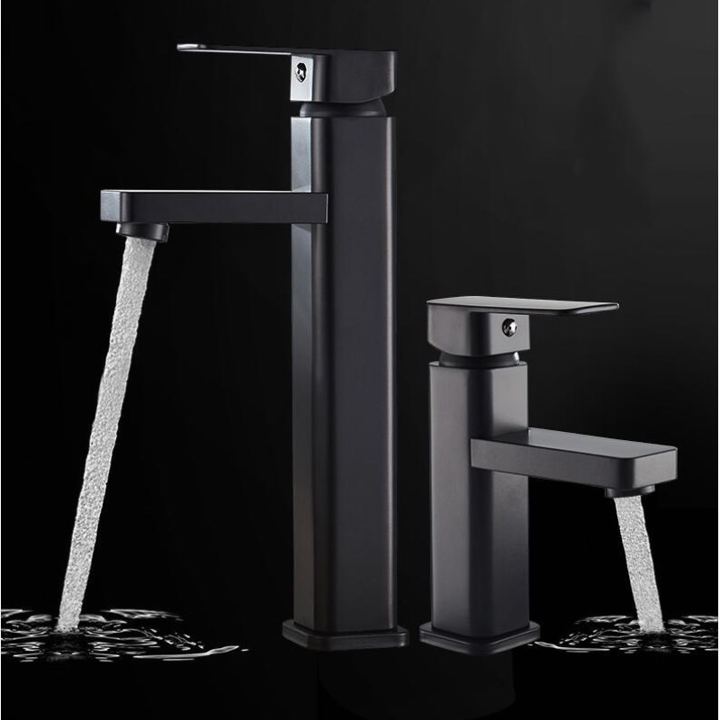 Bathroom Basin Tap Mixer Solid Brass Fashion Design Deck Mount Vessel Faucet Black Square
Bathroom Basin Tap Mixer Solid Brass Fashion Design Deck Mount Vessel Faucet Black Square