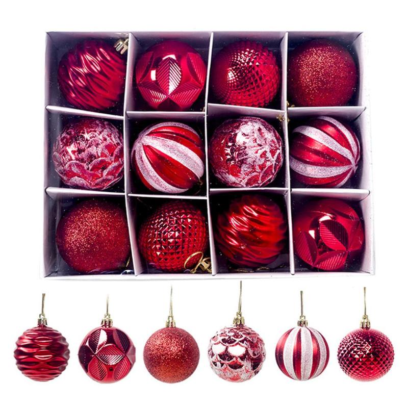6cm 12pcs/Box Christmas Pendant Ball Christmas Baubles Beautiful Chromatic Wedding Gift New Fashion Festival Hanging
6cm 12pcs/Box Christmas Pendant Ball Christmas Baubles Beautiful Chromatic Wedding Gift New Fashion Festival Hanging