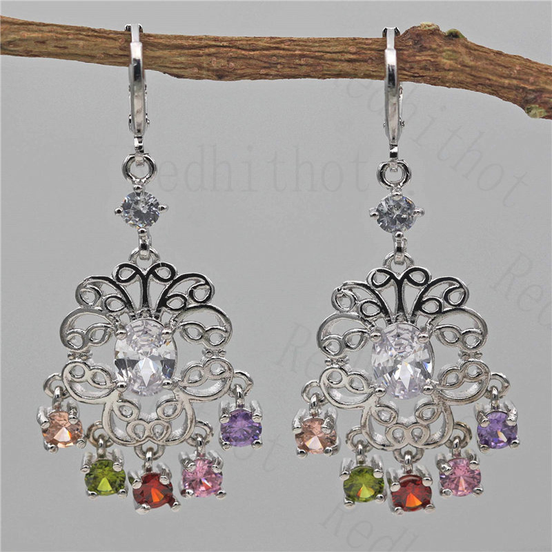 Luxury Drop Earrings for Women Silver Color Earring With Rainbow Mix Zircon Trendy Jewelry for Wedding Gift OBS0224_Mix
Luxury Drop Earrings for Women Silver Color Earring With Rainbow Mix Zircon Trendy Jewelry for Wedding Gift OBS0224_Mix