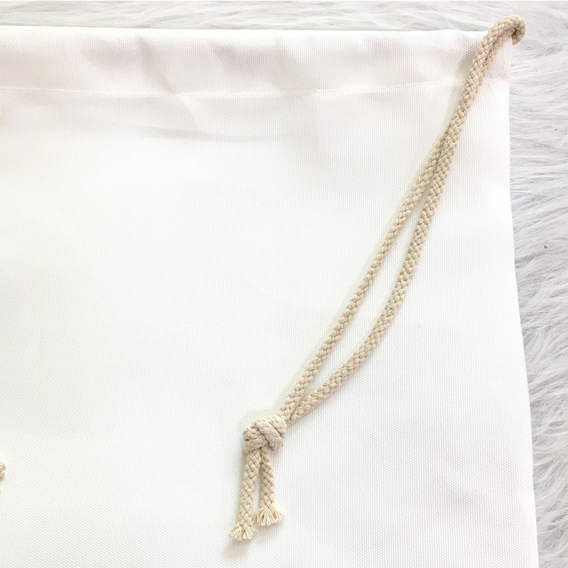 Christmas Decorations 30pcs/lot Customized Sublimation Santa Sacks White Blanks Children Candy Drawstring Bag Year Party Gift Ornament