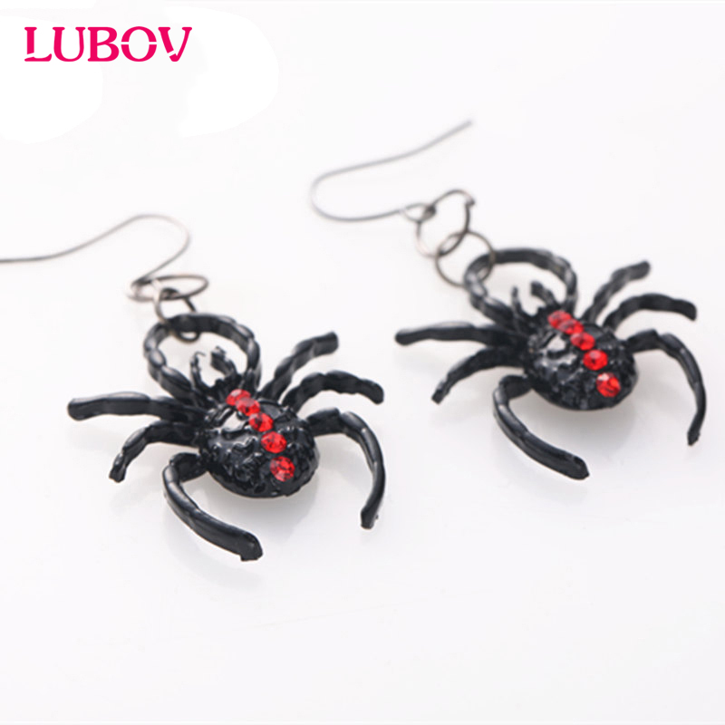 1 Pair of Exotic Red Spots Black Spider Earrings Fashion Personality Statement Spider Earrings Cheap Costume Jewelry for Women
1 Pair of Exotic Red Spots Black Spider Earrings Fashion Personality Statement Spider Earrings Cheap Costume Jewelry for Women