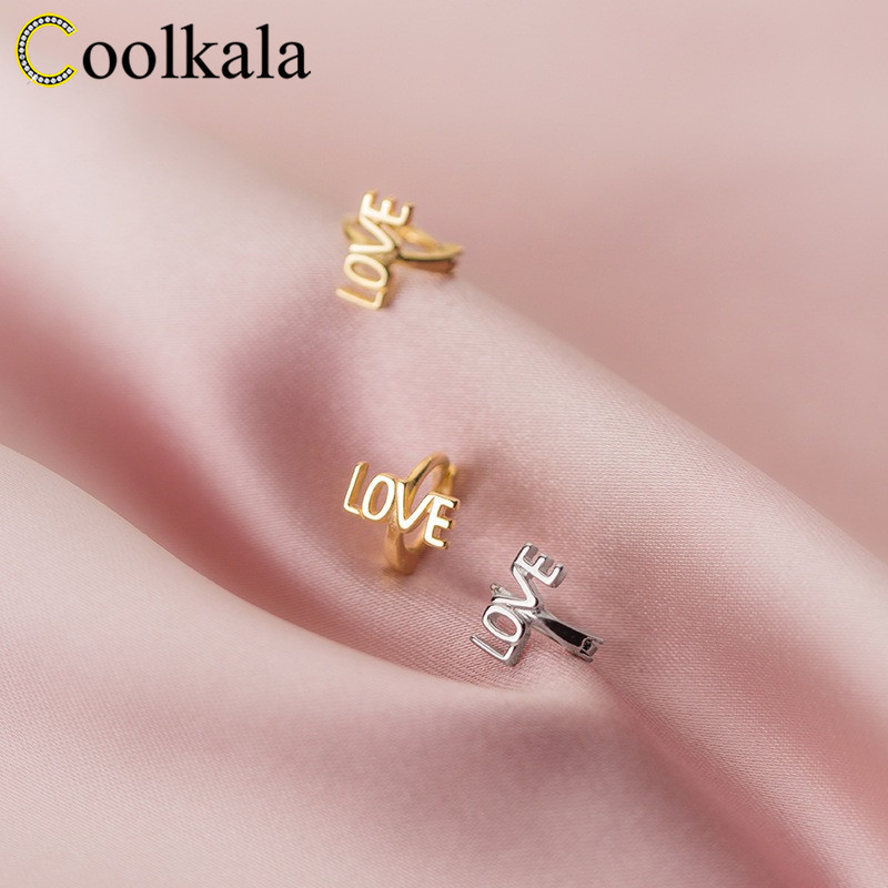 Coolkala silver ear buckle women's fashion temperament LOVE letters small simple personality earrings
Coolkala silver ear buckle women's fashion temperament LOVE letters small simple personality earrings