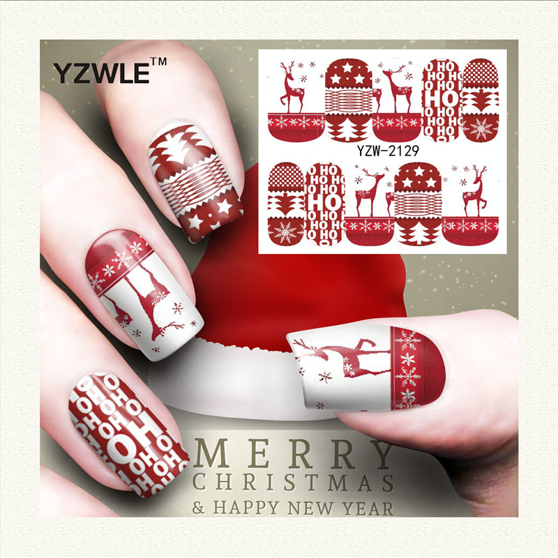 1 sheet DIY Nail Art Water Transfer Stickers winter deer new year slider adhesive Watermark Decals Women Beauty Wedding Nails, White
1 sheet DIY Nail Art Water Transfer Stickers winter deer new year slider adhesive Watermark Decals Women Beauty Wedding Nails, White