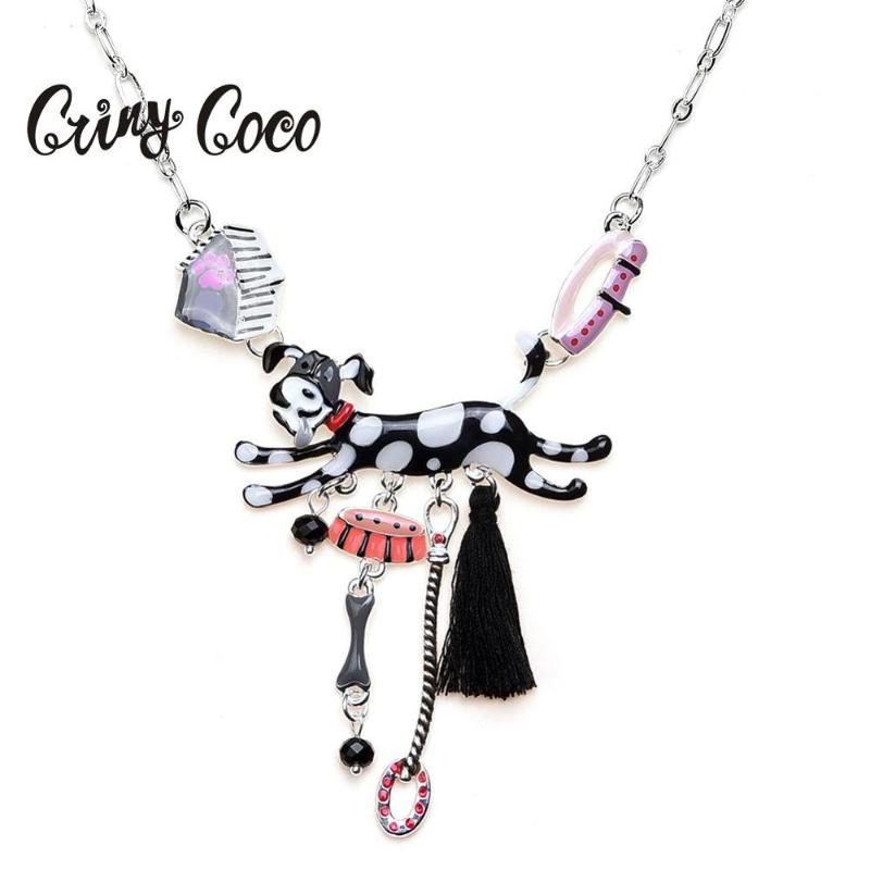 Cring Coco Fashion Woman 2020 Necklaces Animal Cartoon Dog Tassel Pendant Women's Choker Necklace Ornament on the Neck for Women
Cring Coco Fashion Woman 2020 Necklaces Animal Cartoon Dog Tassel Pendant Women's Choker Necklace Ornament on the Neck for Women
