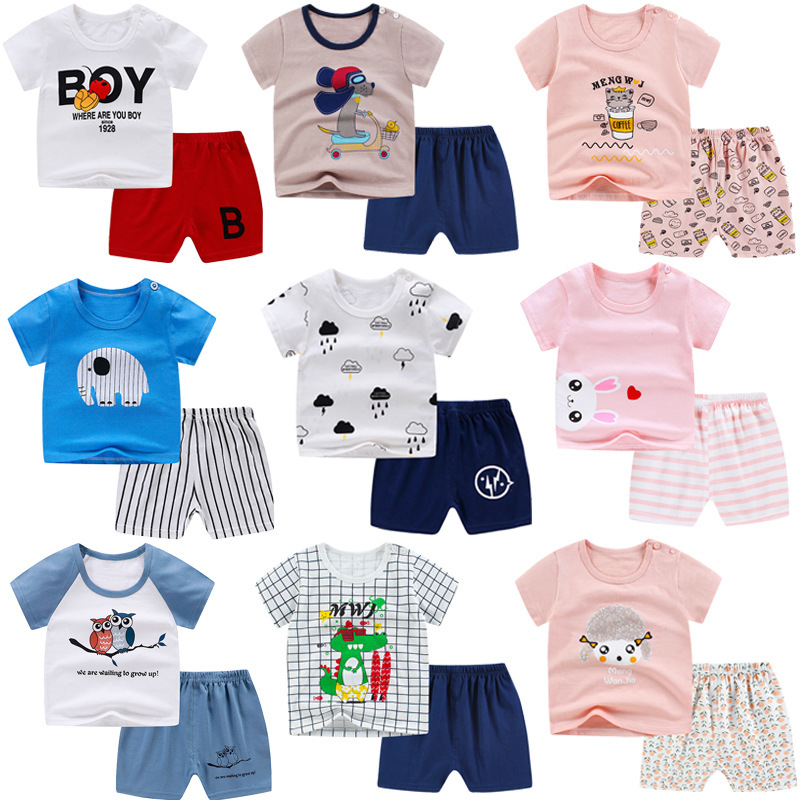 2020 Summer Pure Cotton Baby Children Soft Shorts Suit T-shirt Shorts Boy and Girl Kids Cartoon Cute Pattern Clothes for 0-6Y, Elephant
2020 Summer Pure Cotton Baby Children Soft Shorts Suit T-shirt Shorts Boy and Girl Kids Cartoon Cute Pattern Clothes for 0-6Y, Elephant