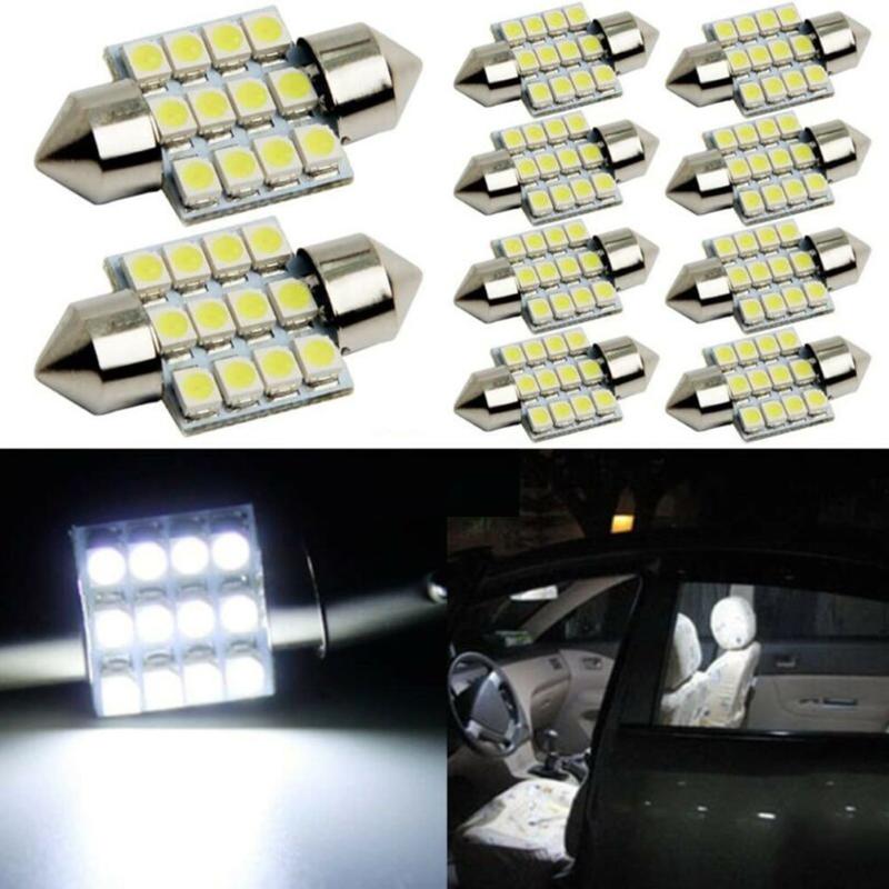 100% Brand New 10 PCS 31mm 1210 12SMD LED Car Interior Festoon Dome Bulb Lamp Light 12V WHITE Plug And Play Installation
100% Brand New 10 PCS 31mm 1210 12SMD LED Car Interior Festoon Dome Bulb Lamp Light 12V WHITE Plug And Play Installation