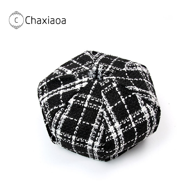 CHAXIAOA New Hat Lady Plaid Fashion Outdoor Casual Art Painter Hat Street Personality Octagonal Women Fall Berets Hats X258
CHAXIAOA New Hat Lady Plaid Fashion Outdoor Casual Art Painter Hat Street Personality Octagonal Women Fall Berets Hats X258