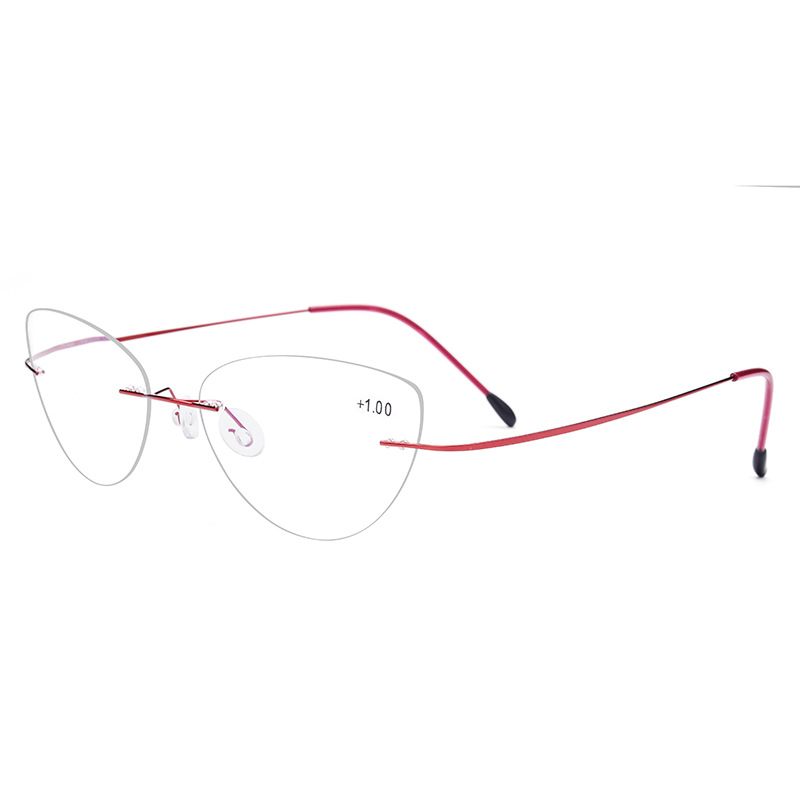 Comfortable Elegant Lady Presbyopic Glasses Rimless Ultra Light Titanium Alloy Super Elastic Anti Fatigue Reading Glasses
Comfortable Elegant Lady Presbyopic Glasses Rimless Ultra Light Titanium Alloy Super Elastic Anti Fatigue Reading Glasses