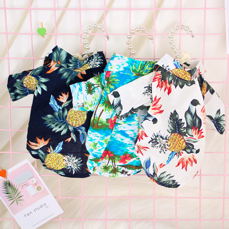 Pet Clothes Spring and Summer New Hawaiian Style Teddy Small Dog Shirt Cloth Cat Clothes, Hawaii-navy blue
Pet Clothes Spring and Summer New Hawaiian Style Teddy Small Dog Shirt Cloth Cat Clothes, Hawaii-navy blue