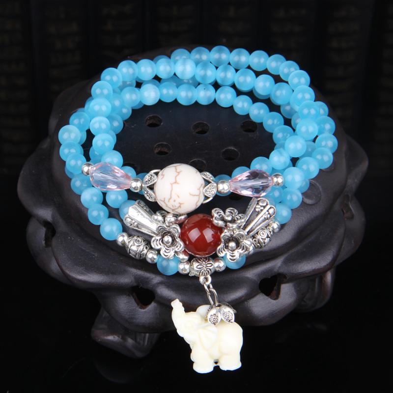Vintage Ethic Tibetan style 80cm Long Stone Beads Bracelets with Elephant Charms Pendant for Men Women Buddha Pray Jewelry Gifts
Vintage Ethic Tibetan style 80cm Long Stone Beads Bracelets with Elephant Charms Pendant for Men Women Buddha Pray Jewelry Gifts