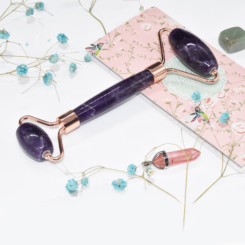 Purple Crystal Jade Roller Facial Massager Portable Face Lift Massage Roller Wrinkle Removal Face Lifting Tool Amethyst Roller
Purple Crystal Jade Roller Facial Massager Portable Face Lift Massage Roller Wrinkle Removal Face Lifting Tool Amethyst Roller