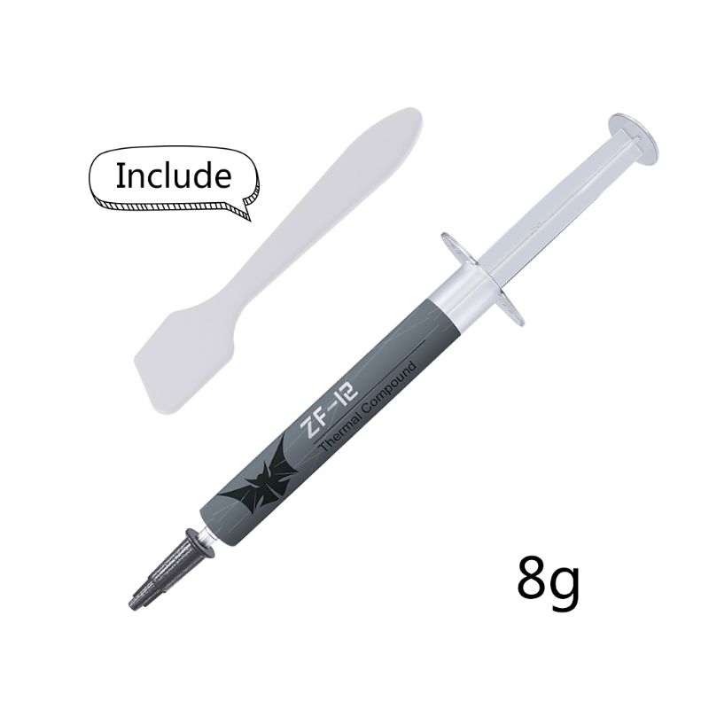 ZF-12 12W/ High Performance Thermal Conductive Grease Heatsink Paste Plaster AMD Intel processor CPU GPU Cooling Cooler
ZF-12 12W/ High Performance Thermal Conductive Grease Heatsink Paste Plaster AMD Intel processor CPU GPU Cooling Cooler