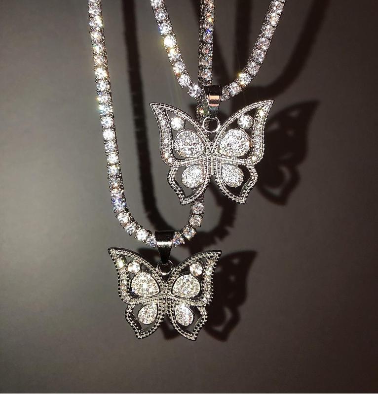 iced out bling 5A cubic zirconia cz tennis chain butterfly pendant necklace 16" 18" antique design european women jewelry
iced out bling 5A cubic zirconia cz tennis chain butterfly pendant necklace 16" 18" antique design european women jewelry