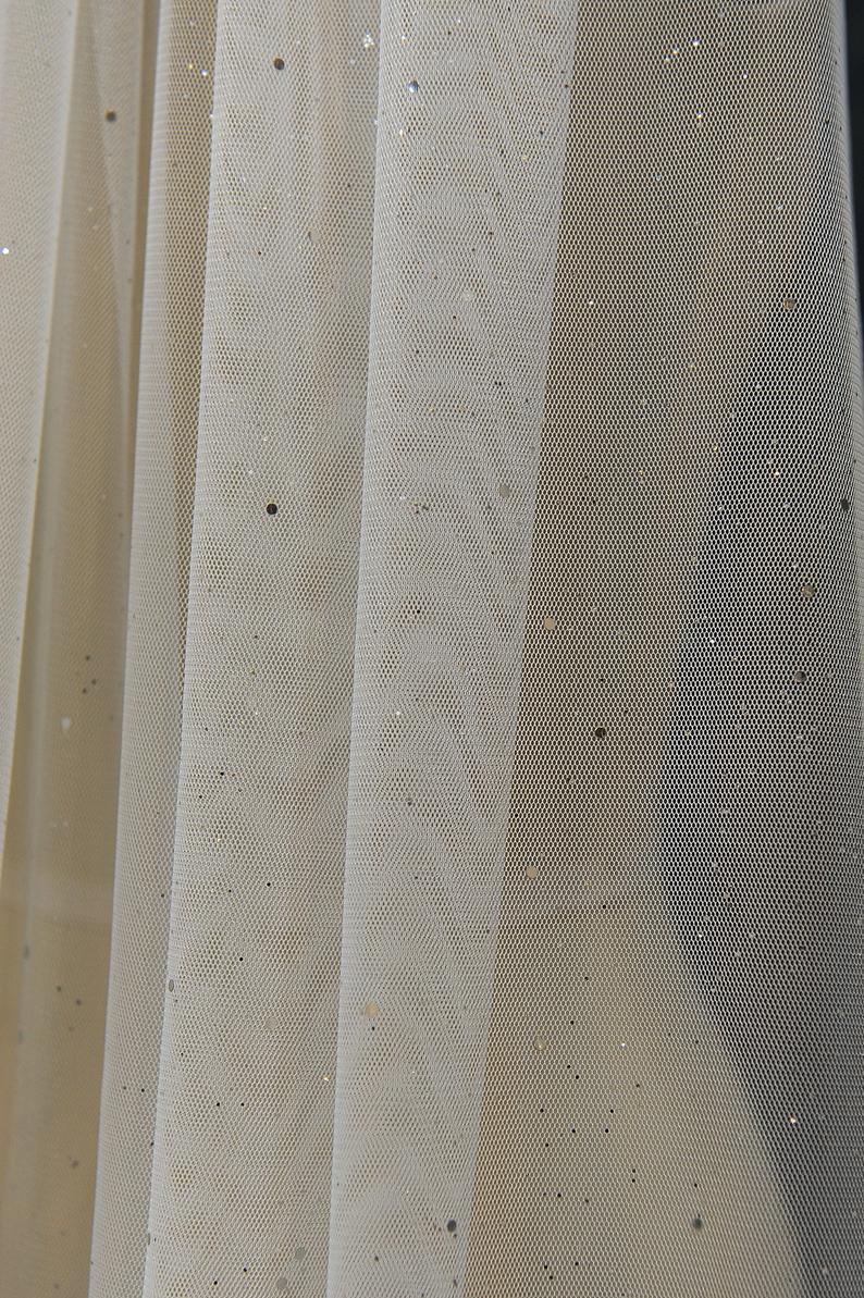 Sequins Wedding Veils 2M 3M Custom Made One Layer High Quality Bridal Veil Veu De Noiva Wedding Veil