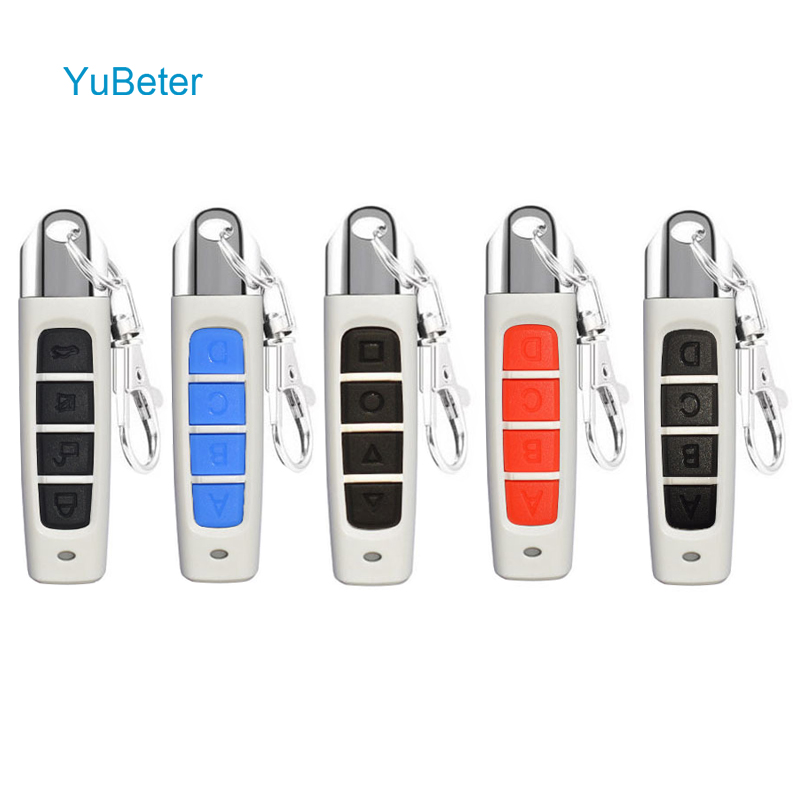 YuBeter 433MHZ Wireless Remote Control With Key Chain Clone Duplicator ABCD 4 Buttons Garage Gate Door Electric Copy Controller
YuBeter 433MHZ Wireless Remote Control With Key Chain Clone Duplicator ABCD 4 Buttons Garage Gate Door Electric Copy Controller