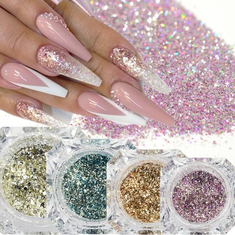 1Box Holographic Laser Nail Glitter Powder Gold Silver Shining Dust Sparkly Flake Gel Polish Manicure Nail Decorations JIBG01-26
1Box Holographic Laser Nail Glitter Powder Gold Silver Shining Dust Sparkly Flake Gel Polish Manicure Nail Decorations JIBG01-26