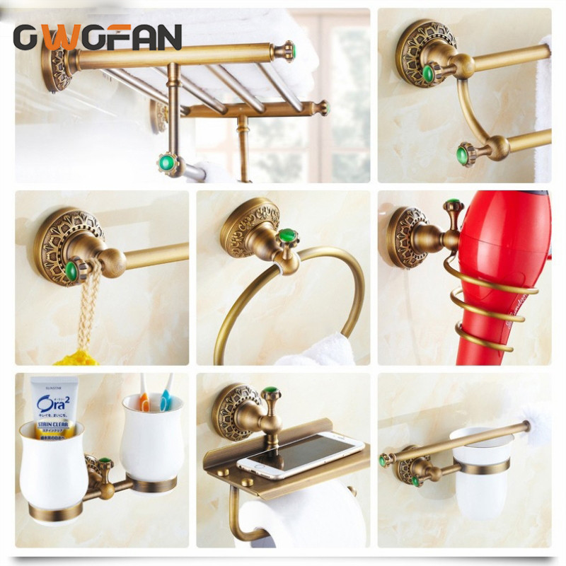 Bath Hardware Sets Europe Luxury Antique Bathroom Towel Shelf Kit Tempered Glass Shelves Accessories Accessory Set
Bath Hardware Sets Europe Luxury Antique Bathroom Towel Shelf Kit Tempered Glass Shelves Accessories Accessory Set
