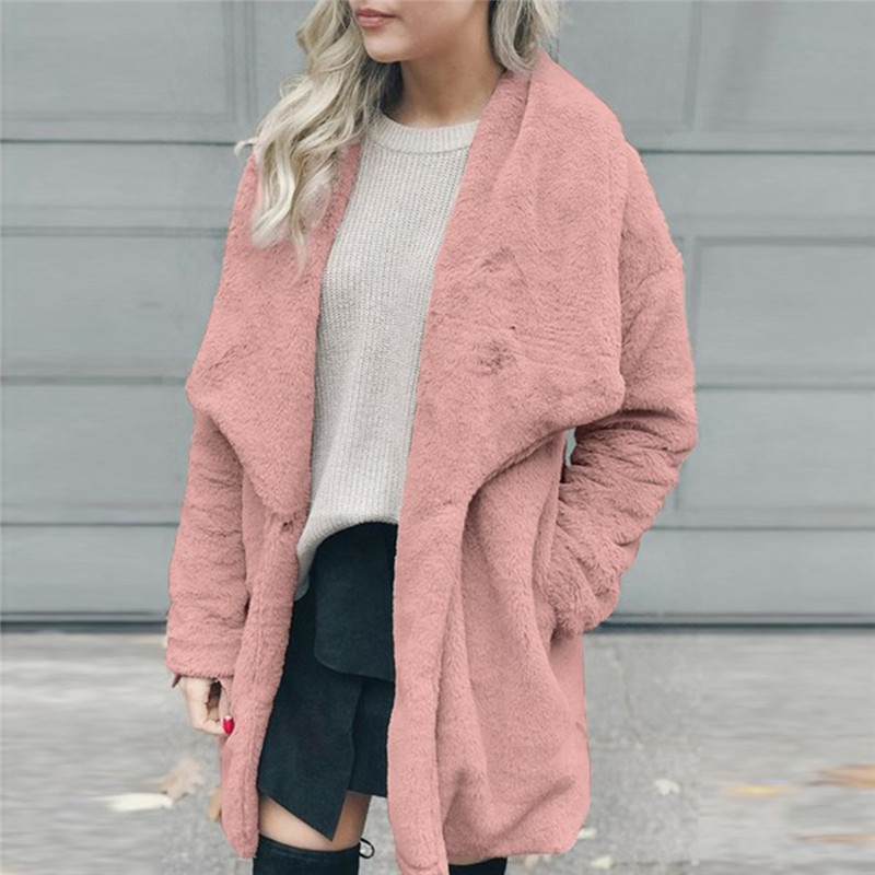 Plush Jacket Women' Casual Jacket Winter Thick Warm Outwear Plush Lady Pocket Long Outercoat Plus Size New Arrival Coat N4, Black
Plush Jacket Women' Casual Jacket Winter Thick Warm Outwear Plush Lady Pocket Long Outercoat Plus Size New Arrival Coat N4, Black