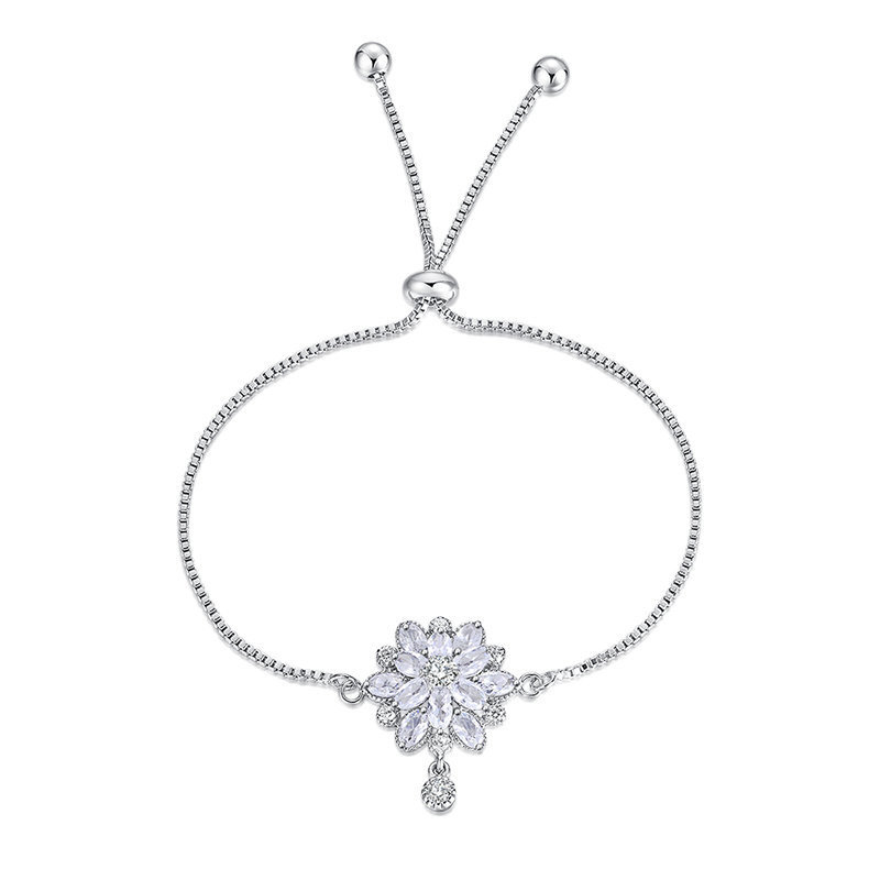 Luxury Flower Design Cubic Zirconia Crystal Zircon Adjustable Drawstring Bracelets For Women Jewelry Gifts
Luxury Flower Design Cubic Zirconia Crystal Zircon Adjustable Drawstring Bracelets For Women Jewelry Gifts