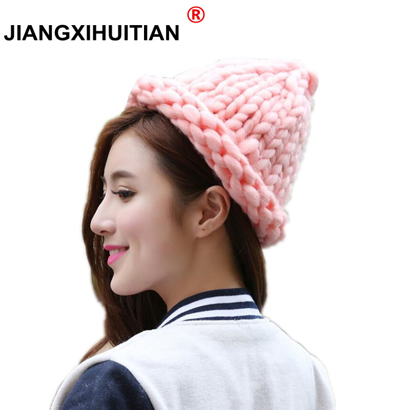 2020 Solid Adult Casual Cotton Acrylic Rushed New Fashion Female Winter wool Hats Hand Coarse Knitted Hat For Women Beanies
2020 Solid Adult Casual Cotton Acrylic Rushed New Fashion Female Winter wool Hats Hand Coarse Knitted Hat For Women Beanies